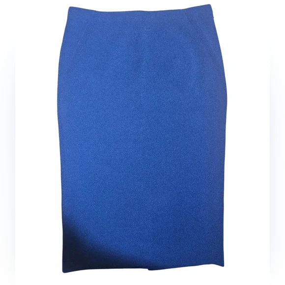 Vintage Ralph Lauren Collection Purple Label Navy Blue Pencil Skirt Medium - Picture 6 of 8